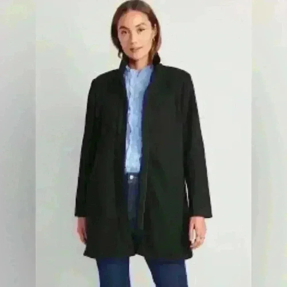 Old Navy Soft-Brushed Funnel-Neck Coat for Women‎ Size Medium